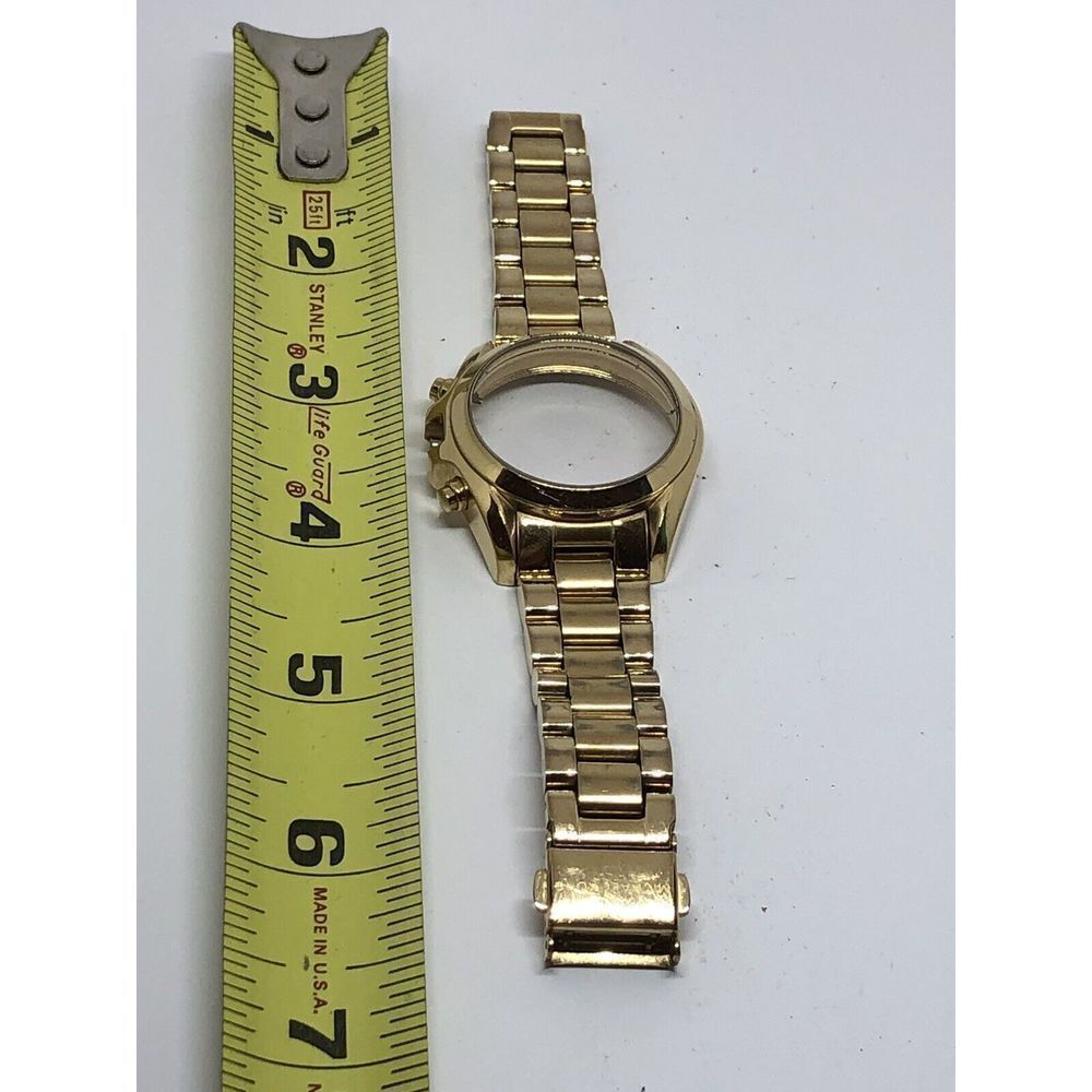 Authentic Michael Kors Watch Parts Case And Crystal Links Full Band 16mm H167
